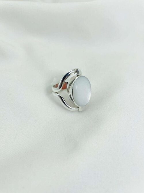 Anillo Peruano oval naranja/nacar Nº9