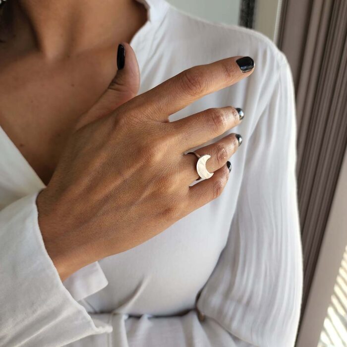 Anillo Luna plana Nº13 - Imagen 2