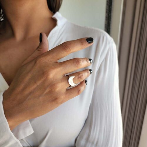 Anillo Luna plana Nº13