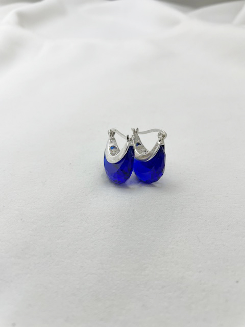 Aro Nácar y cristal azul