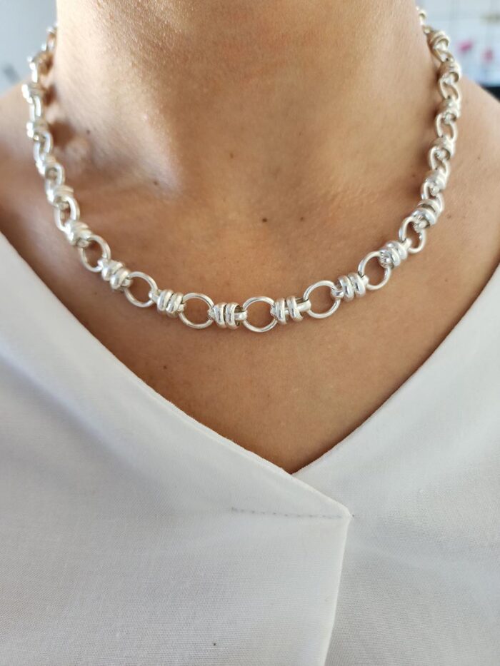 Cadena Aro Nac. C/doble argolla 45