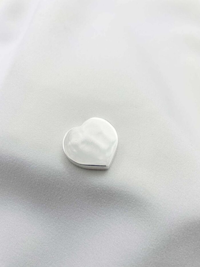 Dije  Corazón liso pasante